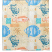 Coastyle Collage Florida Beach House Duschvorhang (Vorderseite)