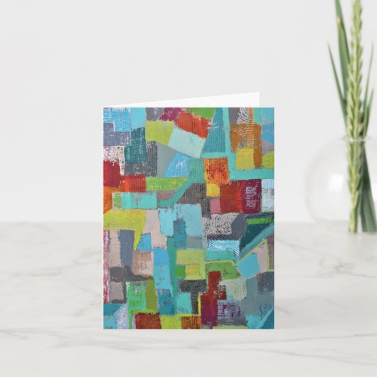 Coat many Colors Blank Notecard Karte (Vorderseite)