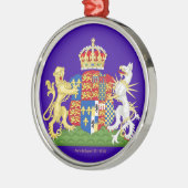 Coat of Arms Anne Boleyn Ornament Aus Metall (Links)