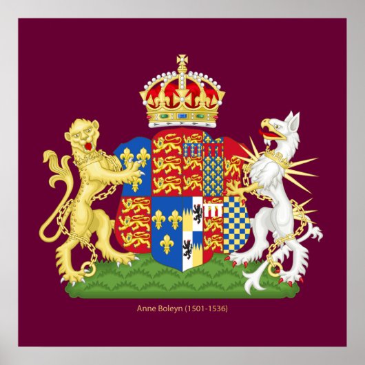 Coat of Arms Anne Boleyn Poster (Vorne)