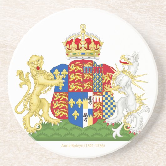 Coat of Arms Anne Boleyn Untersetzer (Vorne)