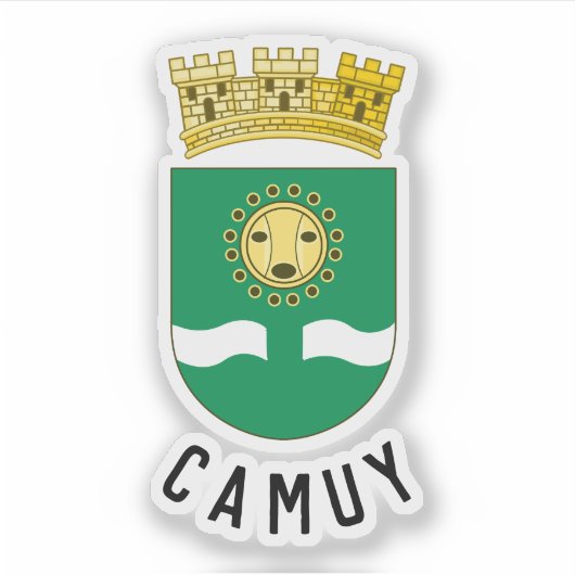 Coat of Arms of Camuy, Puerto Rico Aufkleber (Vorderseite)