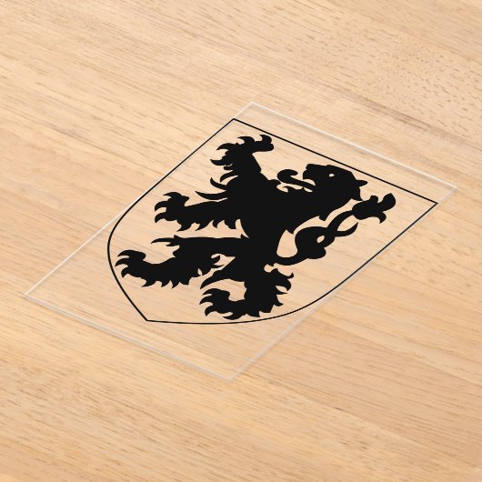 Coat of Arms of Flanders Acryleinladungen (Ablage )