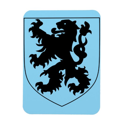 Coat of Arms of Flanders Magnet (Vertikal)