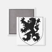 Coat of Arms of Flanders Magnet (Vorderseite/Rückseite)