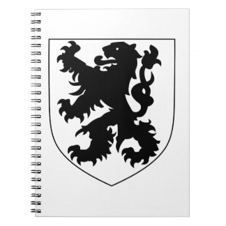 Coat of Arms of Flanders Notizblock