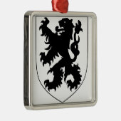 Coat of Arms of Flanders Ornament Aus Metall (Rechts)