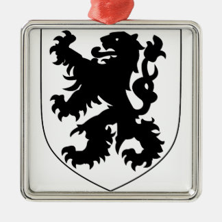 Coat of Arms of Flanders Ornament Aus Metall