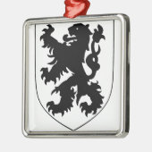 Coat of Arms of Flanders Ornament Aus Metall (Links)