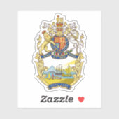 Coat of arms of Hong Kong (1843–1959) Aufkleber (Blatt)