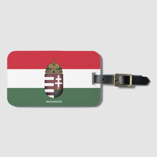 Coat of Arms of Hungary Gepäckanhänger (Vorderseite (Horizontal))