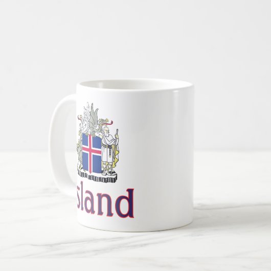 Coat of Arms of Iceland Kaffeetasse (Vorderseite Links)