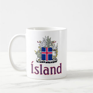 Coat of Arms of Iceland Kaffeetasse