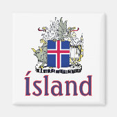 Coat of Arms of Iceland Magnet (Vorne)