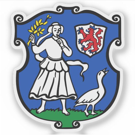 Coat of arms of Monheim am Rhein, Germany Aufkleber (Vorderseite)