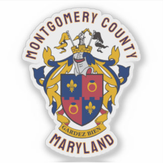Coat of Arms of Montgomery County, Maryland Aufkleber