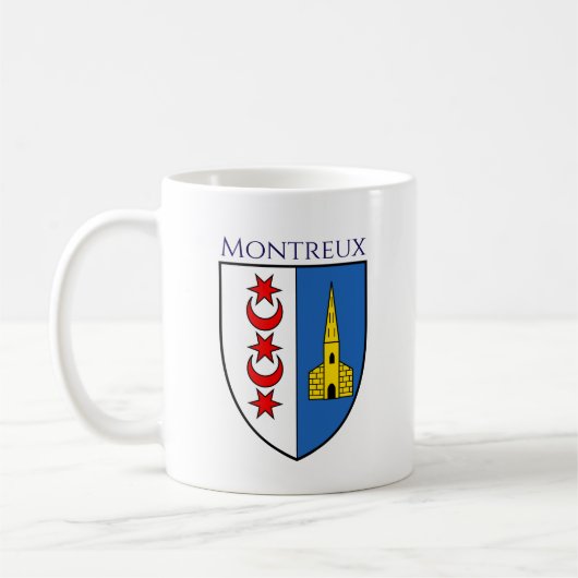 Coat of arms of Montreux, Switzerland Kaffeetasse (Links)