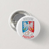 Coat of Arms of Postojna, Slovenia Button (Vorne & Hinten)