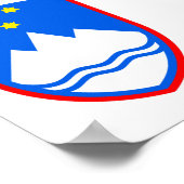 Coat of arms of Slovenia Poster (Ecke)