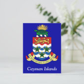Coat of arms of the Cayman Islands Postkarte (Stehend Vorderseite)