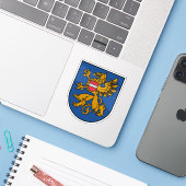 Coat of arms of the city of Rēzekne, Latvia Aufkleber (Laptop mit iPhone)