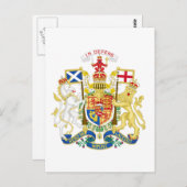 Coat of Arms of the United Kingdom in Scotland Postkarte (Vorne/Hinten)