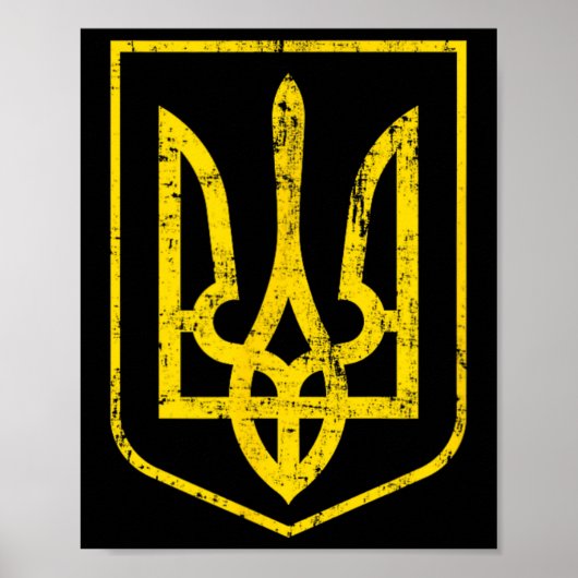 Coat Of Arms Of Ukraine 4 Poster (Vorne)