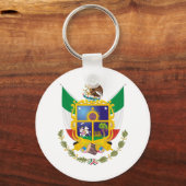 Coat of Arms Queretaro Offiziell Mexico Symbol Log Schlüsselanhänger (Vorderseite)