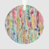 Coat of many Colors Acrylic Ornament (Rückseite)