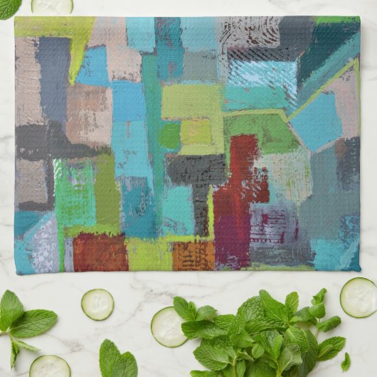 Coat of many Colors Kitchtuch Geschirrtuch (Gefaltet)