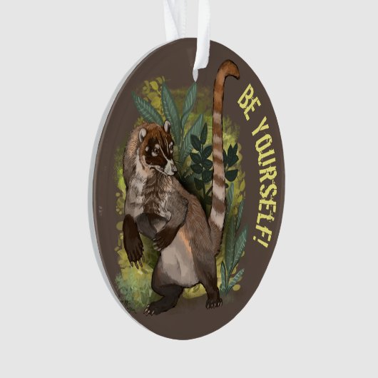 Coatamundi oder Weißnase Ornament (Vorderseite)