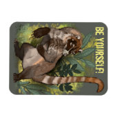 Coatamundi oder Weißnasen-Coati Magnet (Horizontal)