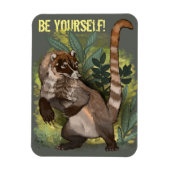 Coatamundi oder Weißnasen-Coati Magnet (Vertikal)