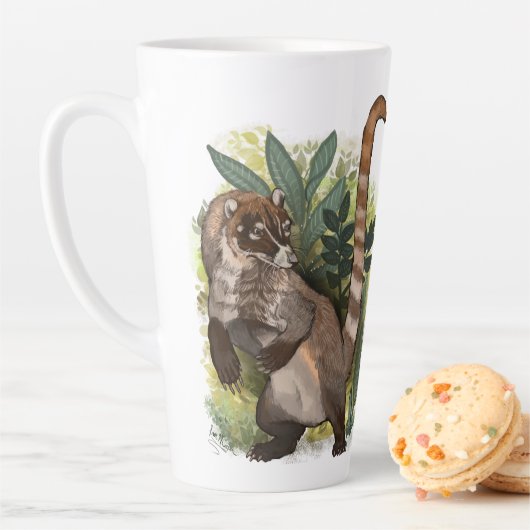 Coatamundi oder Weißnasen-Coati Milchtasse (Beispiel)