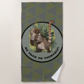 Coatamundi oder Weißnasen-Coati Strandtuch (Vorderseite)