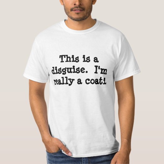 Coati-Kostüm T-Shirt (Vorderseite)