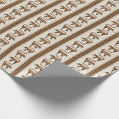 Coati-Streifen Geschenkpapier (Ecke)
