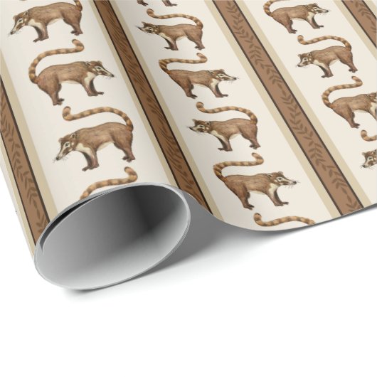 Coati-Streifen Geschenkpapier (Rolleneckpunkt)