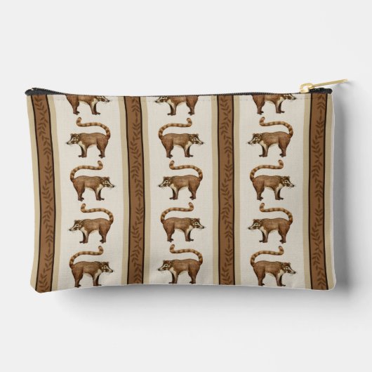 Coati Stripe Zipper Pouch Zubehörtasche (Rückseite)