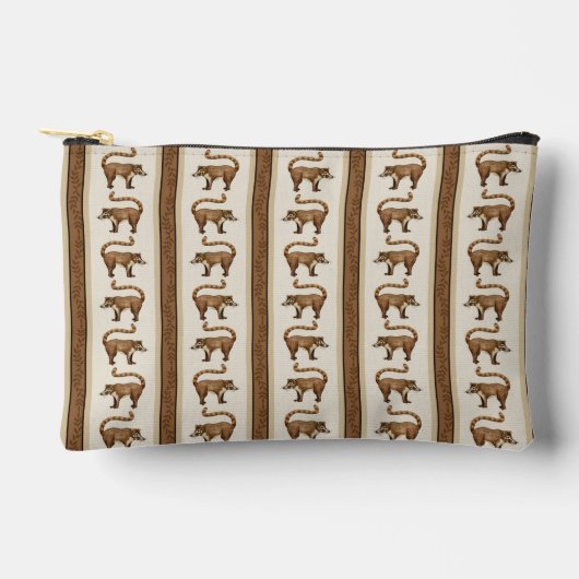 Coati Stripe Zipper Pouch Zubehörtasche (Vorderseite)
