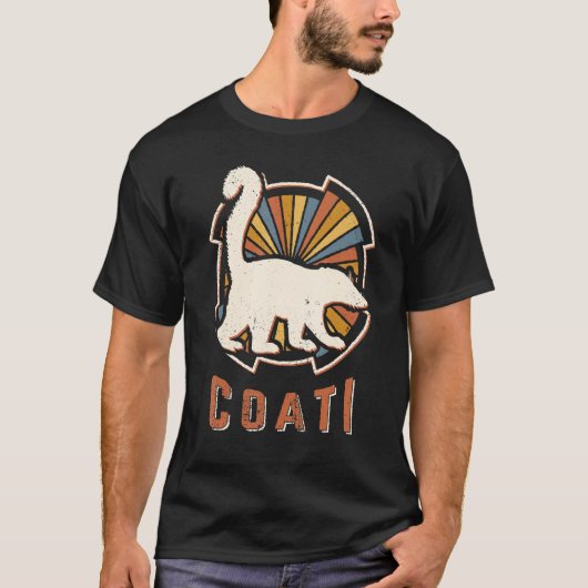 Coati Vintag Classic Retro Tierische Liebe T-Shirt (Vorderseite)