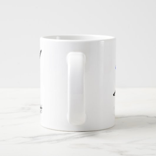 Coatimundi Dont Care Design Jumbo-Tasse (Rückseite)