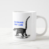 Coatimundi Dont Care Design Jumbo-Tasse (Rechts)