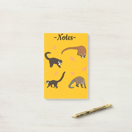 Coatis Post-it Klebezettel (Auf Schreibtisch)