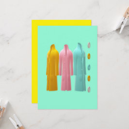 COATS FASHION CLOTHES DESIGN EINLADUNG