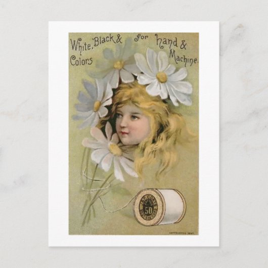 Coats Thread - Daisy Girl Postkarte (Vorderseite)