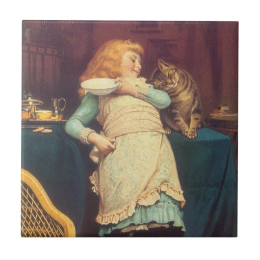 Coaxing besser als Teasing Charles Burton Barber Fliese (Vorderseite)