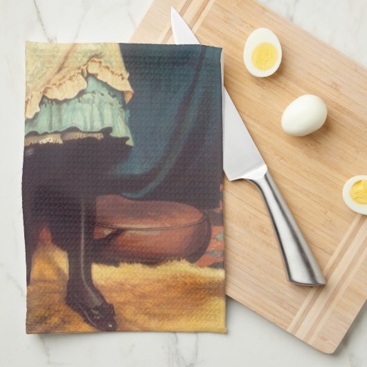 Coaxing besser als Teasing Charles Burton Barber Geschirrtuch (Viertel Falte)