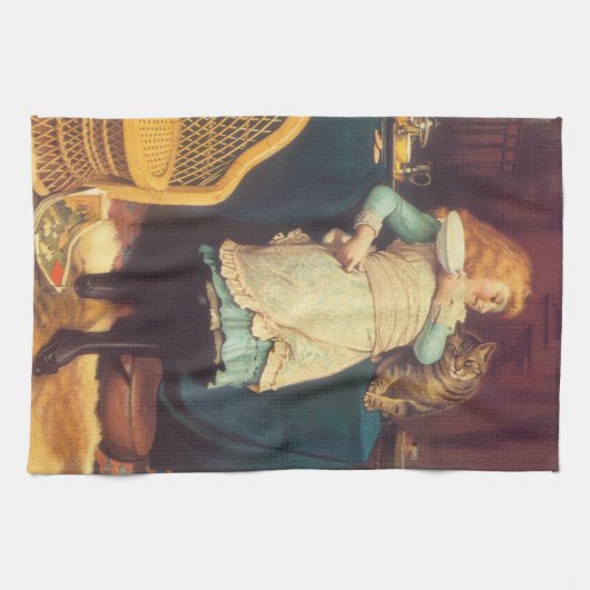 Coaxing besser als Teasing Charles Burton Barber Geschirrtuch (Horizontal)