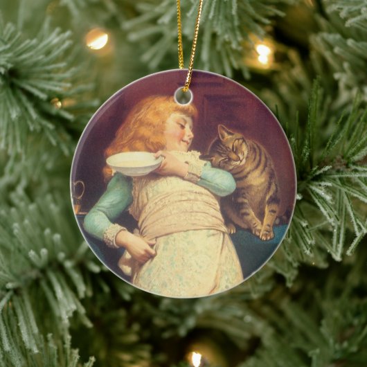Coaxing besser als Teasing Charles Burton Barber Keramikornament (Baum)